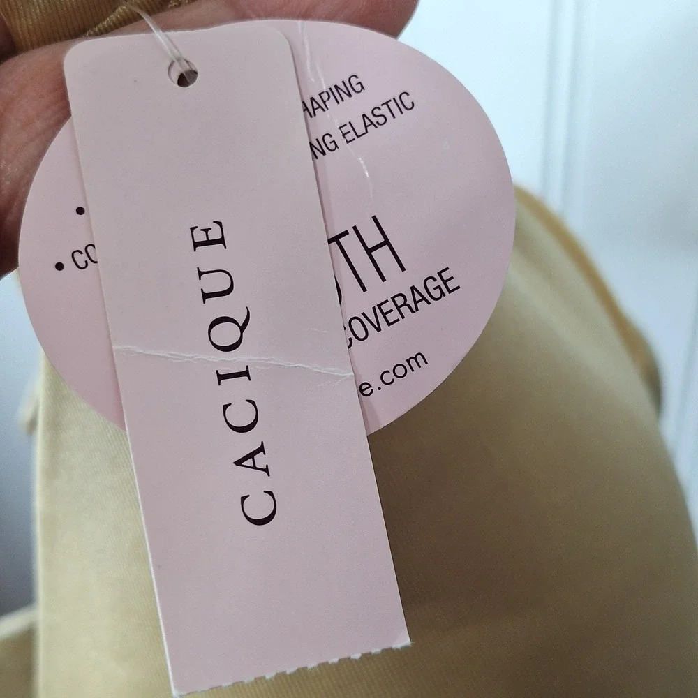 Cacique 40C Smooth Underwire Bra Comfort Straps Molded Cups Beige Full Cover NWT